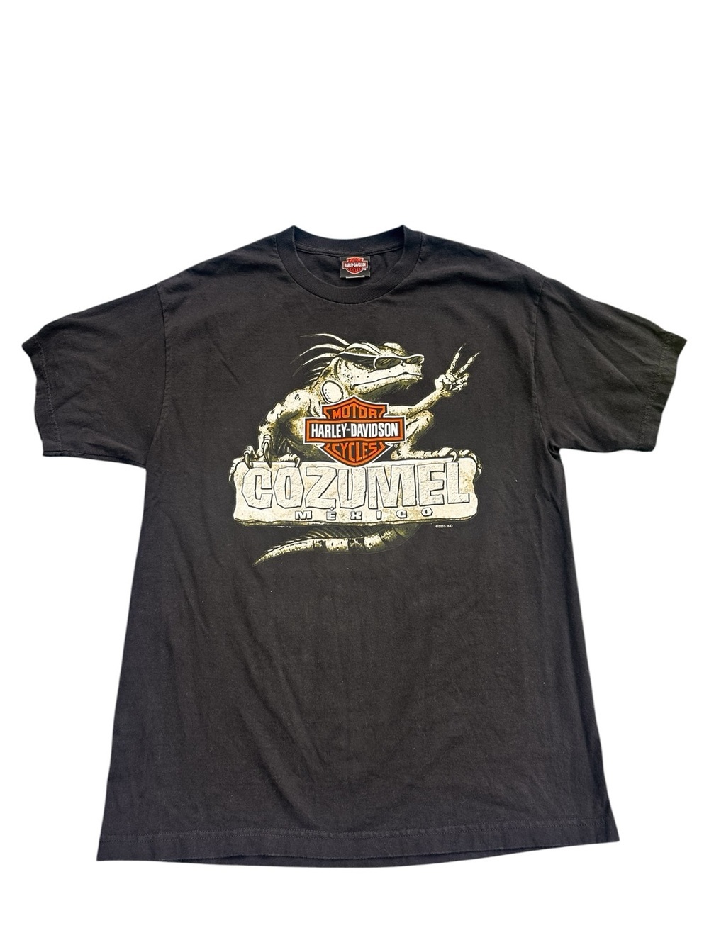 Harley-Davidson Cancun Mexico T-Shirt Mens Large Black Graphic Tee 2015/2016